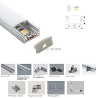 300 x 2m setslot prolate u style led alu housing channels and al6063 super slim led profile for mounted wall or ceiling