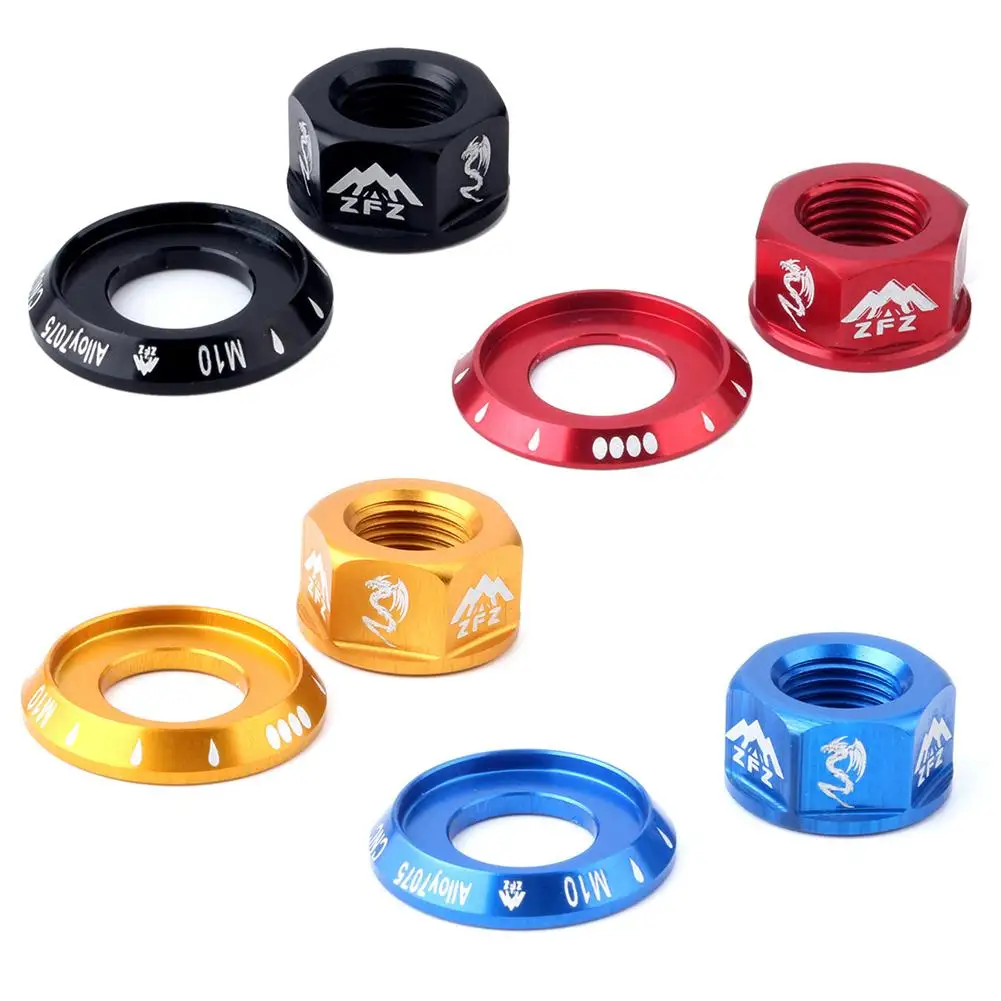 Складные велосипедные гайки с фиксированной передачей 2 шт. блестящий цвет