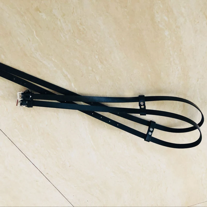 

2019 Double row leather Pin buckle belts Fashion Belts For Women Leisure tide Material strap for ladies Accessories