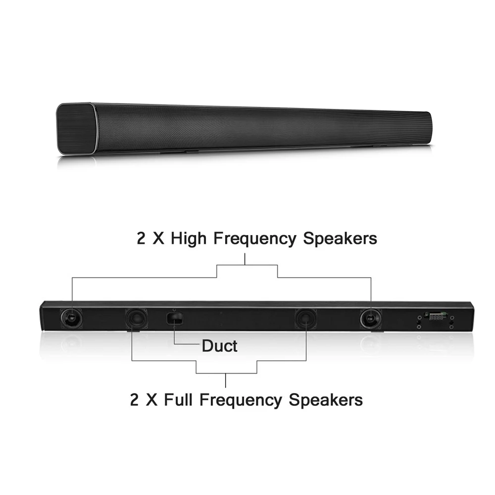 HYASIA 40 Вт Bluetooth 4,2 беспроводная гарнитура с встроенными часами AUX коаксиальный TF беспроводной динамик Bluetooth динамик домашний кинотеатр звуковая система Parlantes