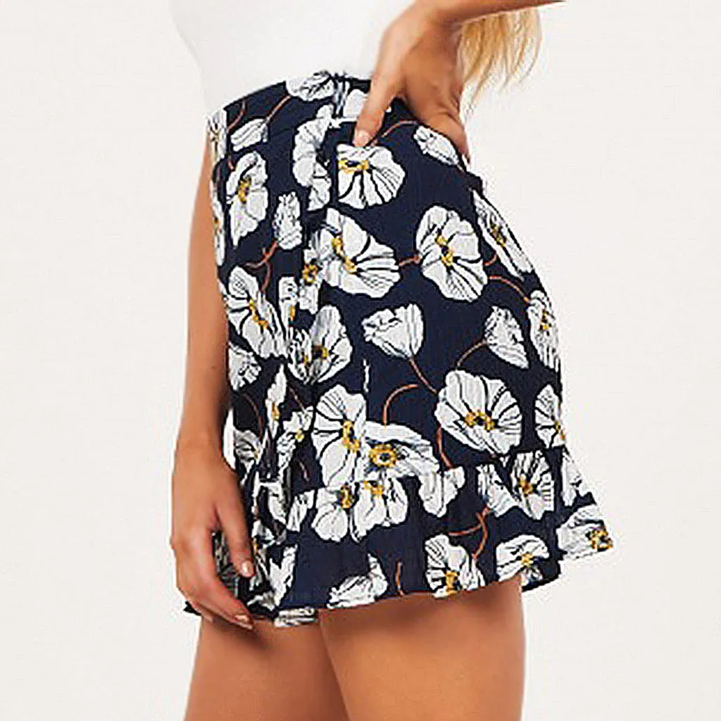 Женская Сексуальная Повседневная короткая мини-юбка с высокой талией элегантная