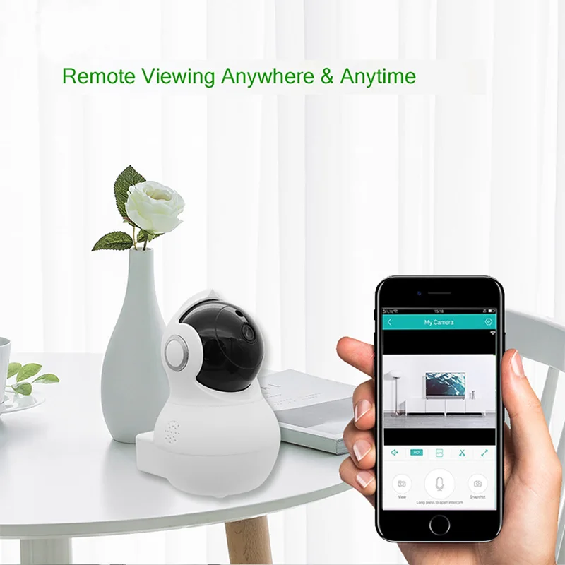 Умный дом HD 1080P Wifi IP камера Сеть PTZ системы безопасности приложение ночного