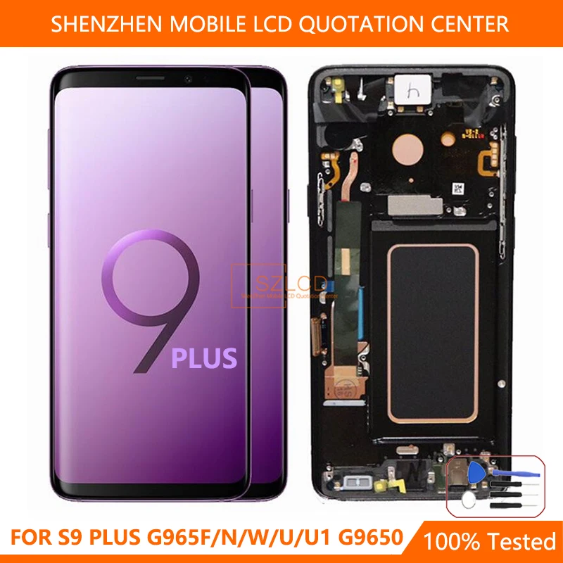 6 2 &quotОригинальный Новый AMOLED для SAMSUNG Galaxy S9 + плюс ЖК дисплей G965F G965N G9650 G965W