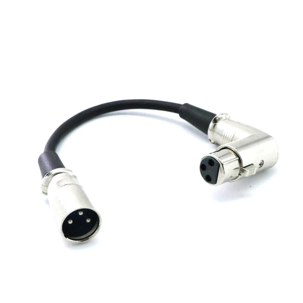 XLR правый угол 90 градусов Женский до прямой мужской Mic Futural цифровой кабель Шнур 20