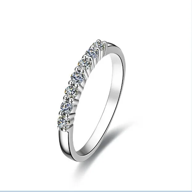 

Elegant AU750 18K Female Wedding Band Ring Solid 18k White Gold Wedding Ring for Bridal