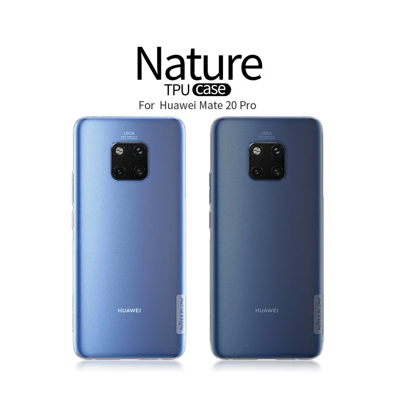 Для huawei mate 20 pro чехол Nillkin натуральный прозрачный мягкий кремний TPU Защитный для Pro