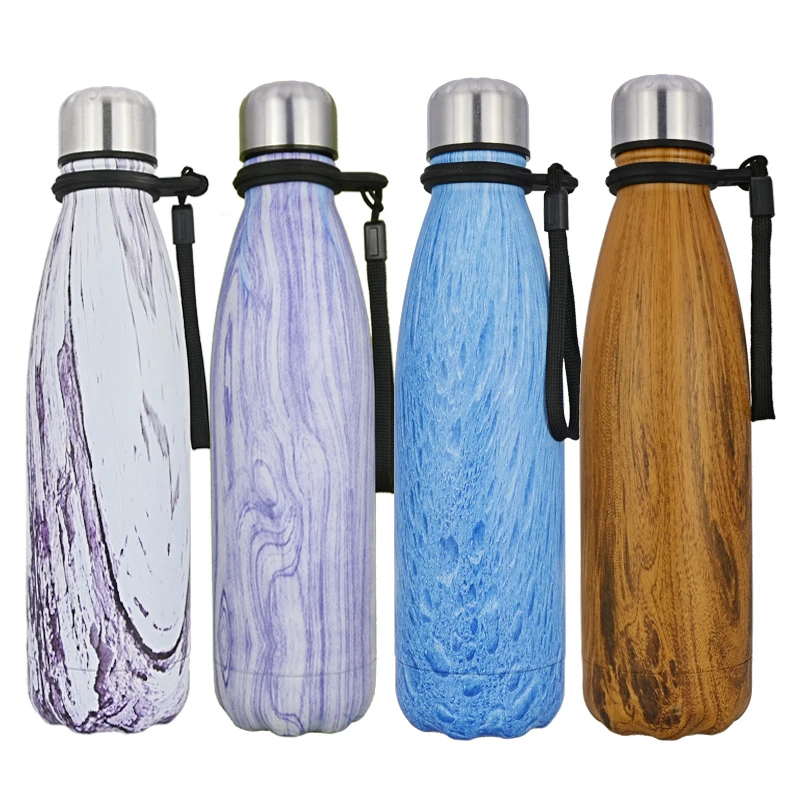 Многоразовый спортивный термос бутылка для воды 500 мл из нержавеющей