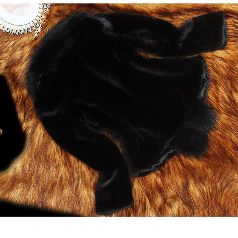 Женская Шуба из искусственного меха Wmswjh осенне зимняя шуба искусственной норки