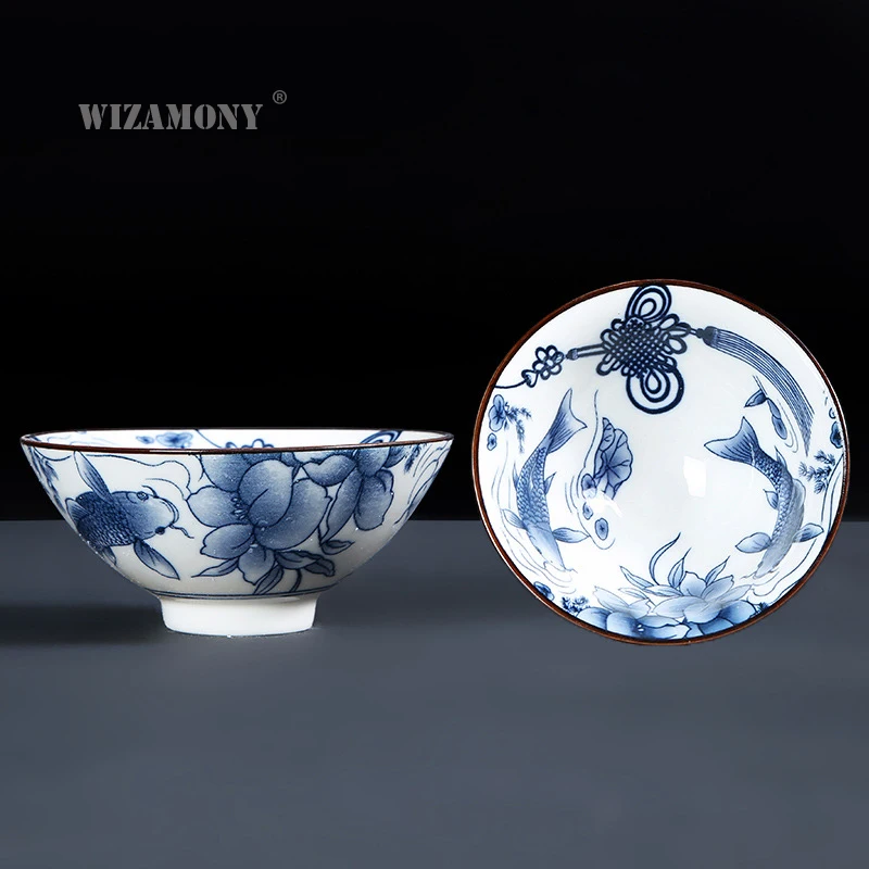 WIZAMONY чайный набор из белого и белого фарфора, чайная чаша для пуэр, чайный набор, керамический Atique Glaze, чайная чашка кунг-фу