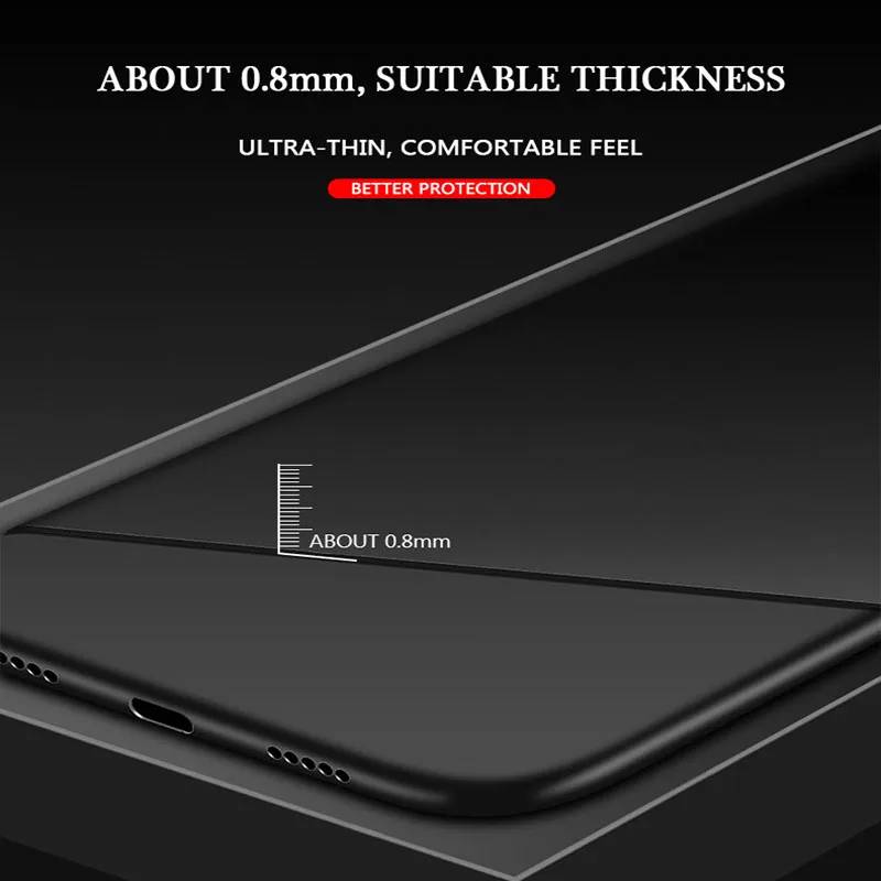 Shockproof Ultra thin Silm Cover For Huawei Honor 8 Pro V9 8A V20 8X Max 7C Full Protection Soft TPU Gel Silicone Matte Cases |