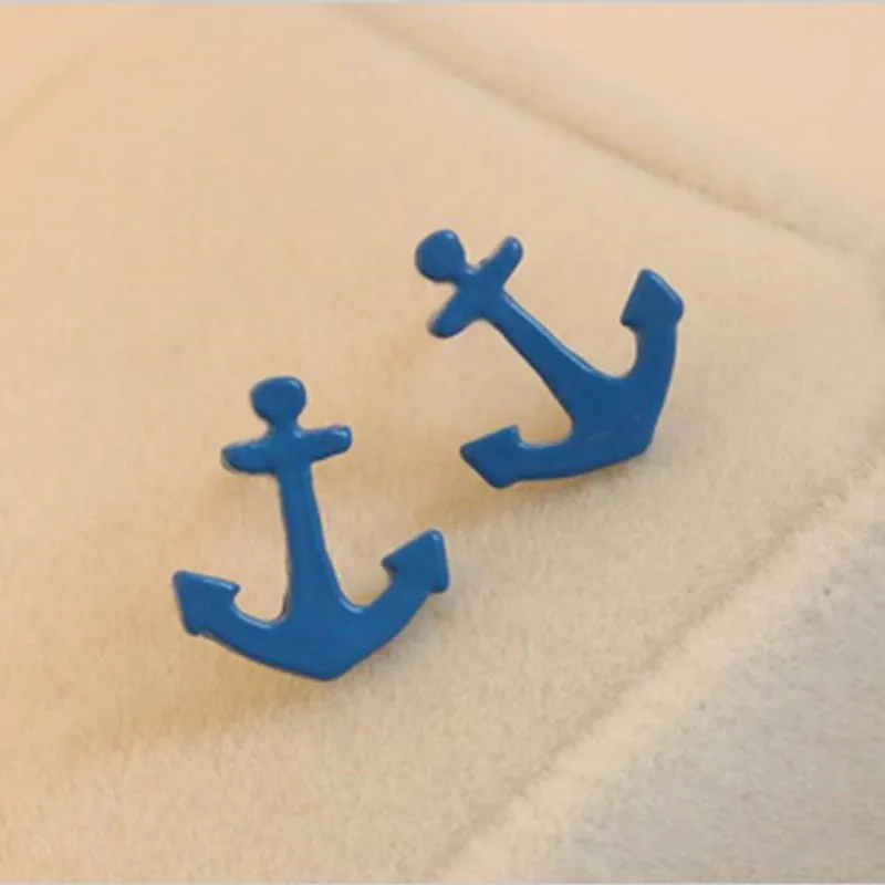 Новинка Женская Мода Милая флуоресцентная конфетная Цветовая ed Ретро Якорь