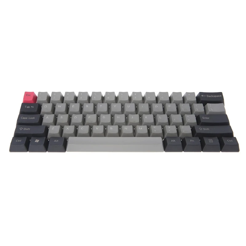 Черно серые смешанные толстые колпачки для ключей Dolch PBT 104/87/61 OEM профильные