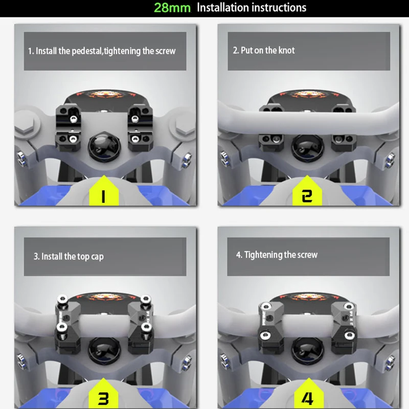 1 пара регулируемые крепления на руль мотоцикла 22 мм 28 мм|motorcycle handlebar riser 22mm|handlebar
