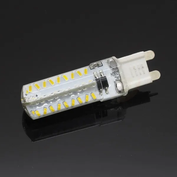 Светодиодная силиконовая лампа G9 с регулируемой яркостью 7 Вт 3014 SMD 72 светодиода