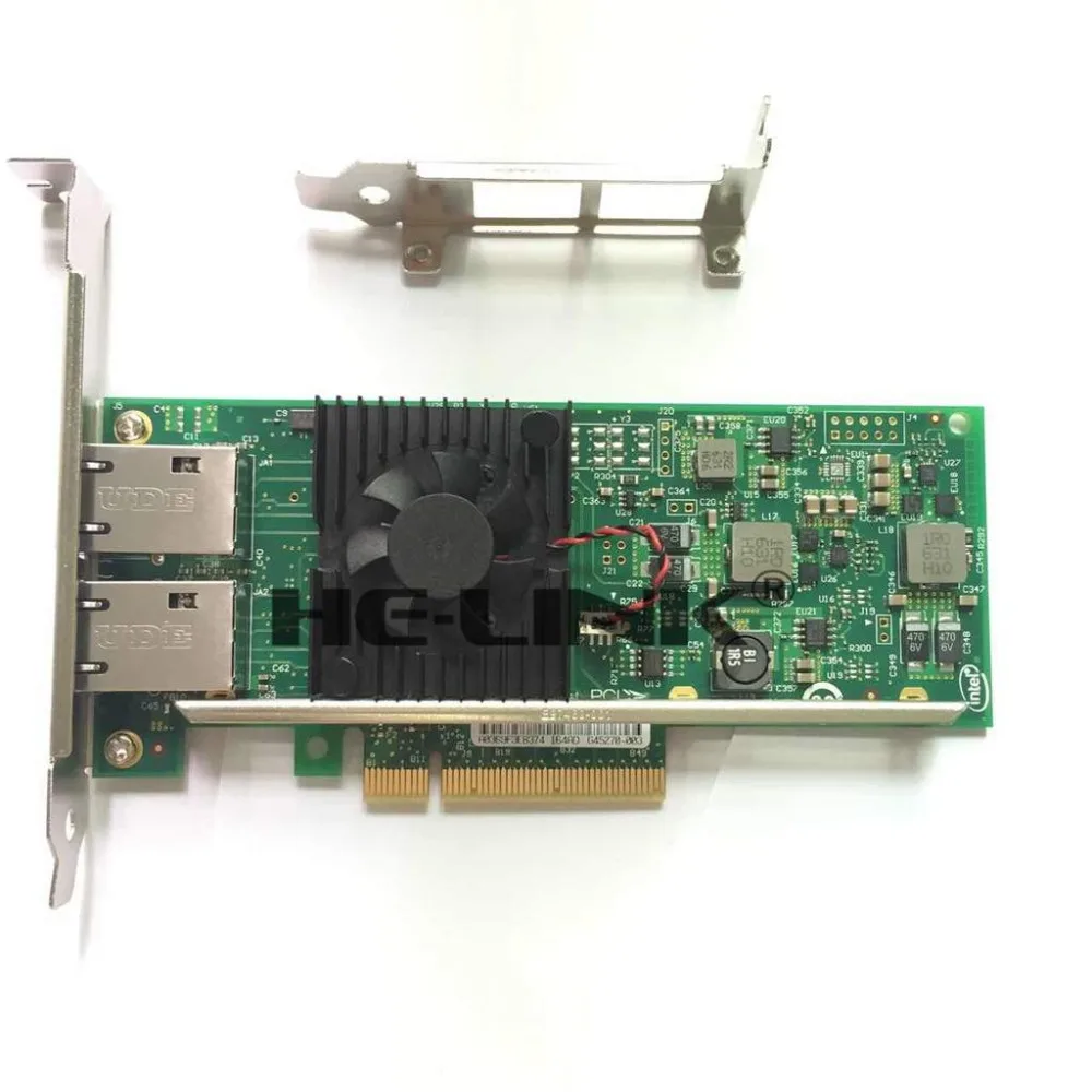DELL/INTEL OEM X540-T2 K7H46 10 Гб двойной порт RJ45 PCIe 2 0x8 Ethernet конвергентный сетевой адаптер |