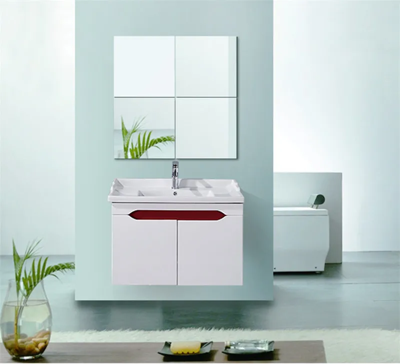 4 шт./компл. стеклянное зеркало настенная наклейка декоративные зеркала