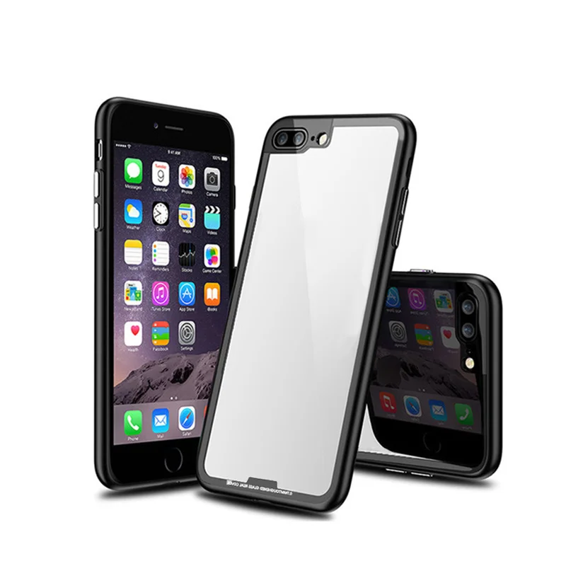 Чехол на айфон 7 Чехол для iphone 7 Мобильный чехол для телефона для iphone 6 6s 7 7 P 8 8 X Чехол прозрачный корпус матовый ТПУ Рамка ударопрочный чехол