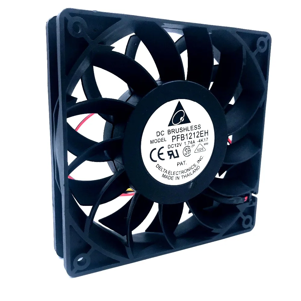 Для delta FFB1212EH = PFB1212EH 12В 1.74A 12 см 12025 с двойным шарикоподшипником вентилятор с насилием для 120*120*25 мм для разъема molex 4D