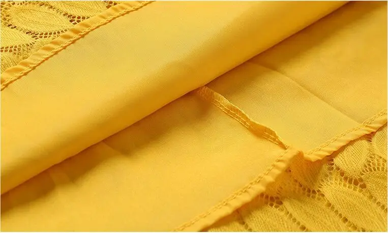 2017 Summer Elegant High Quality Sexy Lace Dress Seven Horns Sleeves O-Neck Asymmetrical Flare-Length | Женская одежда