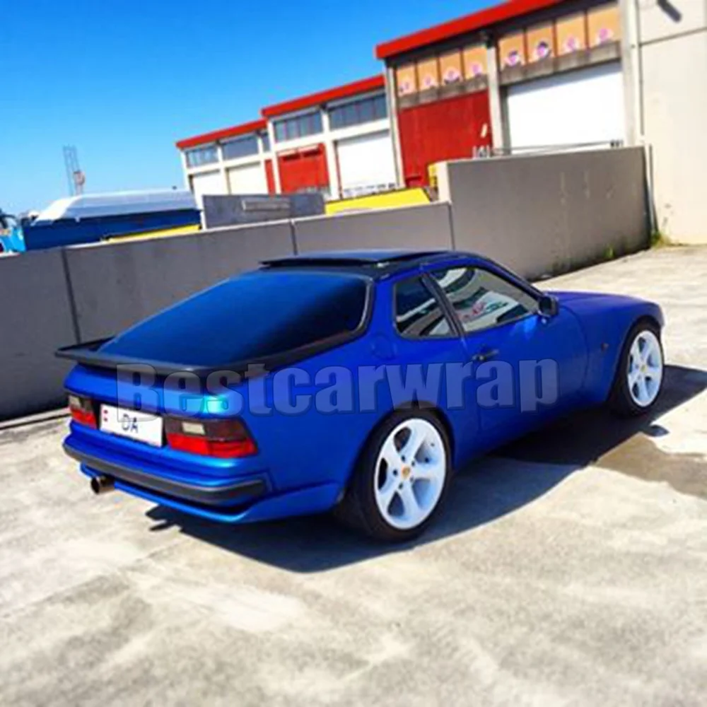 Синий металлик матовая обертка виниловая пленка для оклейки машины с воздушных