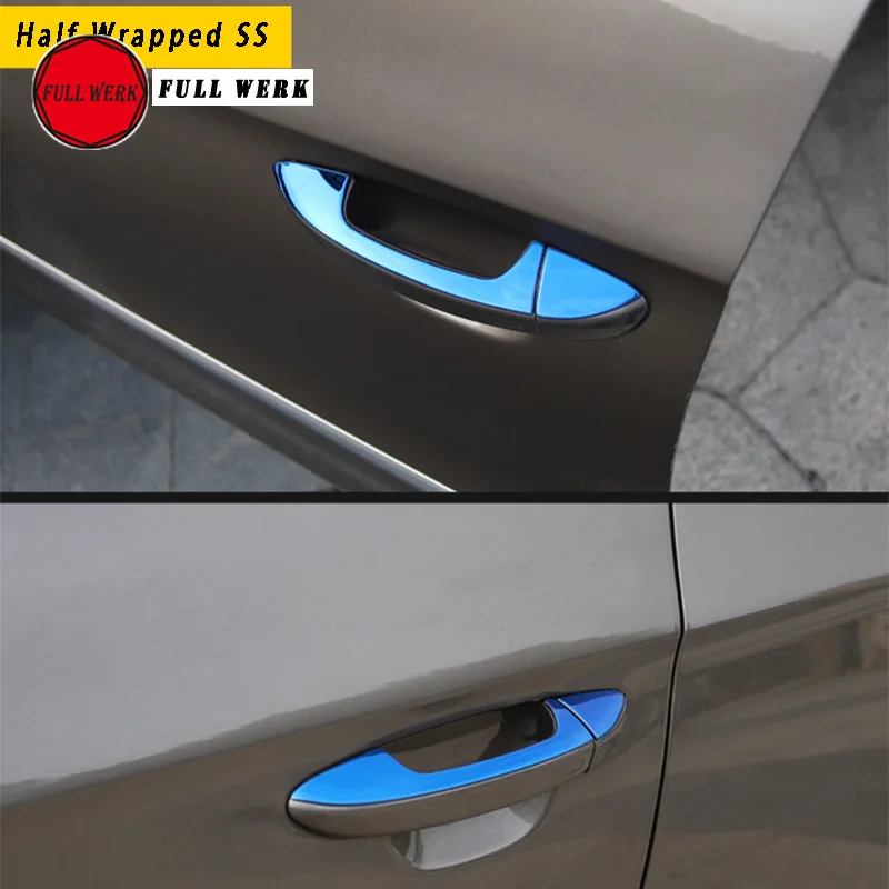 Stainless Steel Car Exterior Door Handle Cover Trim Plate Sticker for VW Volkswagen CC 2013-2018 Decoration Accessories | Автомобили и