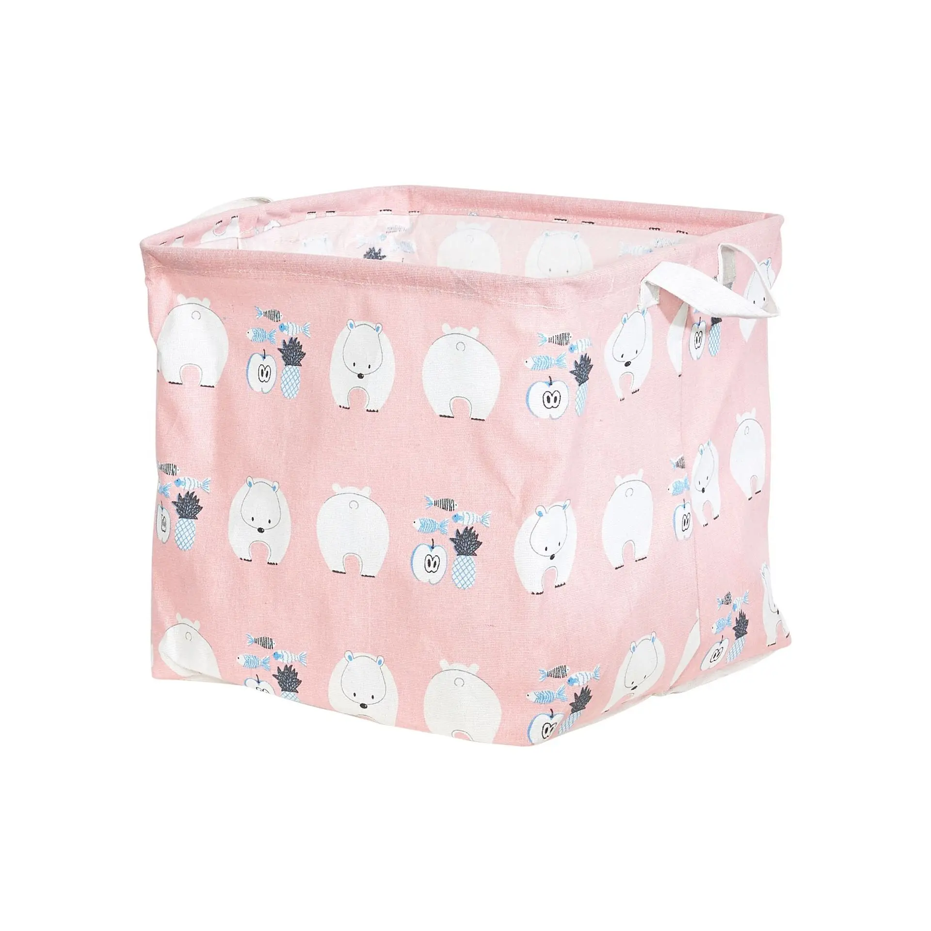 

2019 New Cube folding laundry basket for kids toy storage box sundries storage basket clothes organizer