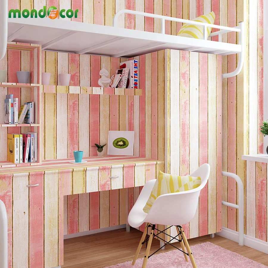 Розовый обои с клеевым слоем для девочек для украшения спальни, наклейки на стены гостиной, виниловая контактная бумага для дома, кухонные столы.