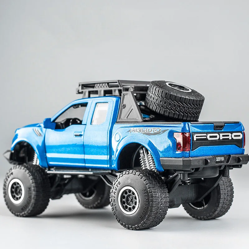Модель автомобиля из сплава 1:32 для пикапа Ford Raptor F150 4 цвета|Наземный транспорт| |