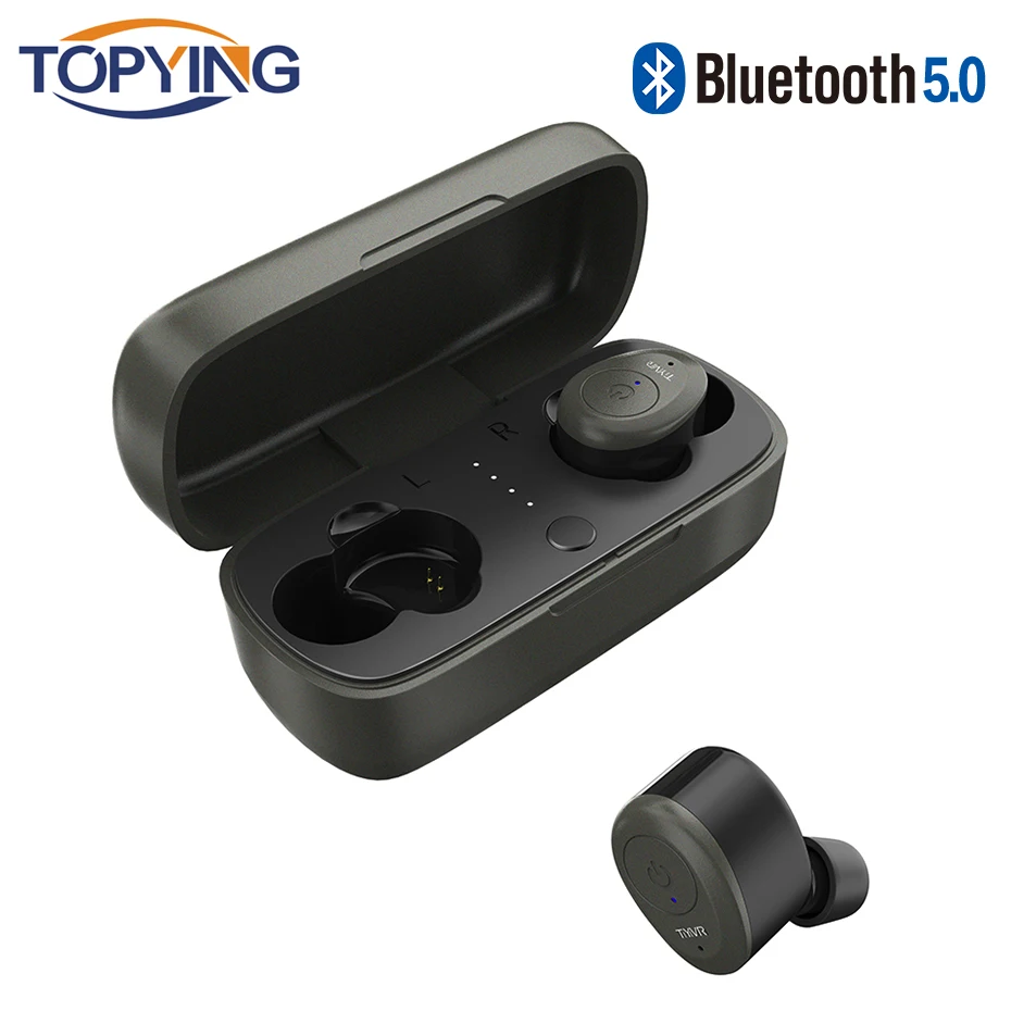 Сенсорное управление TWS Bluetooth наушники V5.0 стерео музыка IPX7 глубокие