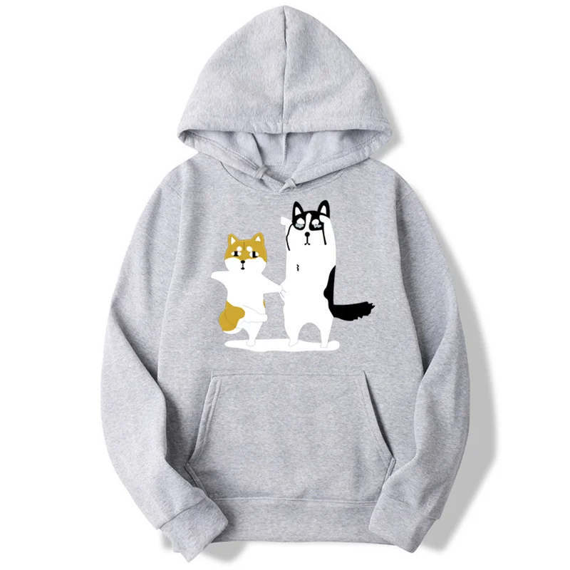 SHIBA INU Doge спортивные костюмы Moleton Masculino мужские толстовки модные однотонные худи