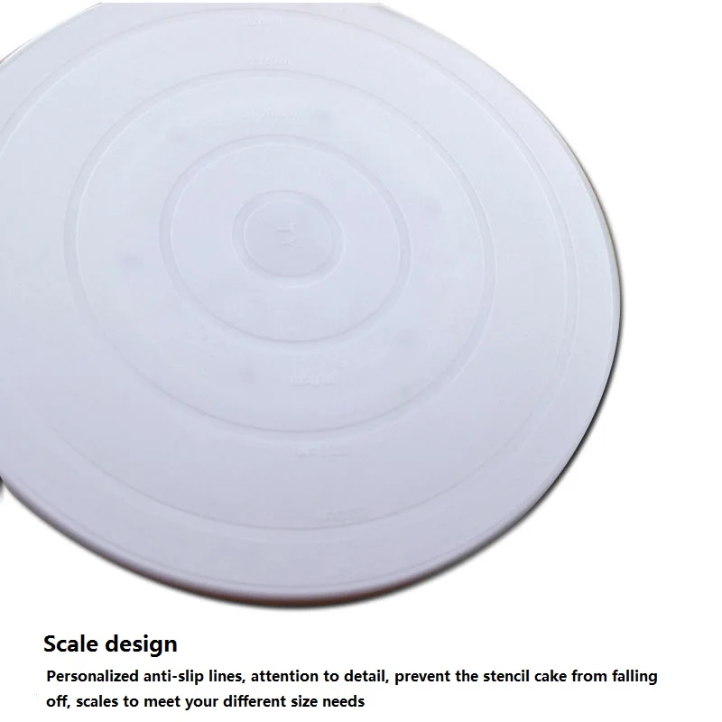 

Kitchen Cake Tools 28cm Plastic Silicone Anti-skid Cake Rotary Disk Stand Cake Mounting Platform DIY Baking Tool Cake Turntables