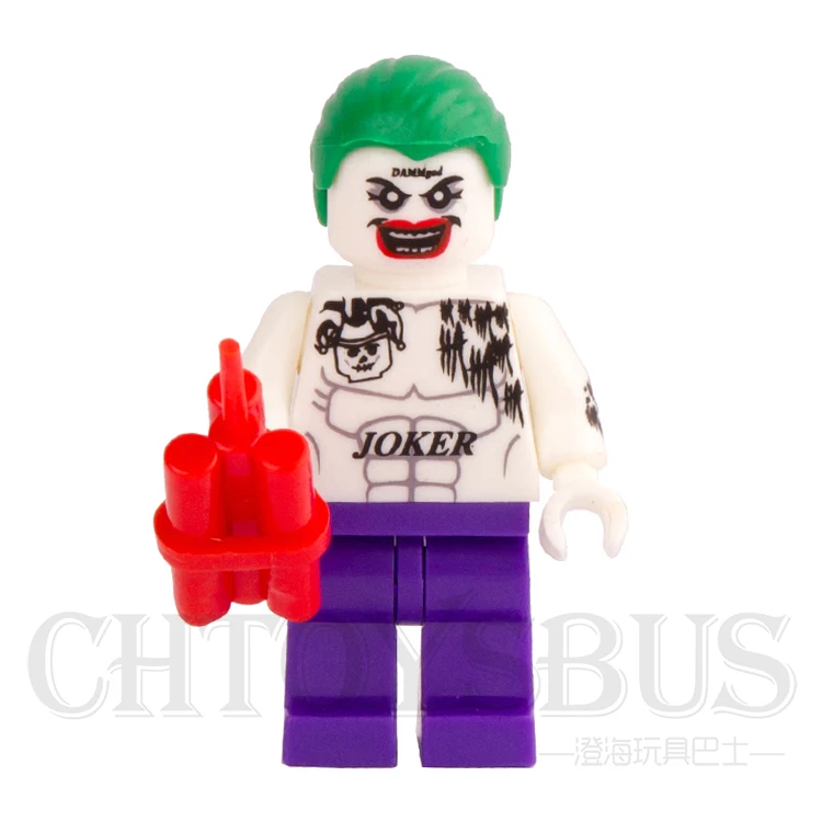 SingleSale Джокер с татуировками отряд самоубийц Бэтмен фильмы dark knight minifig модель