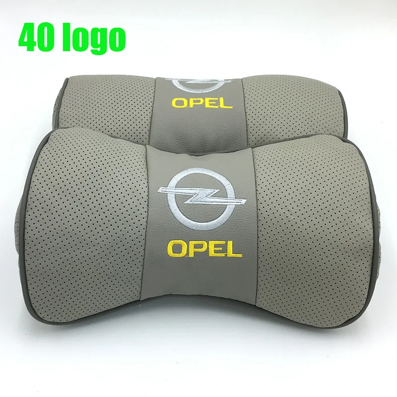 1 пара натуральная кожа подушка для шеи автомобиля Opel Insignia Astra H J G Zafira B Corsa D Vectra Meriva
