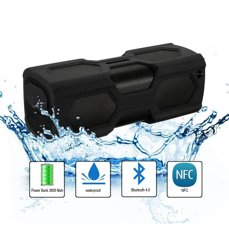 Водонепроницаемый беспроводной bluetooth динамик LEORY PT 390A NFC TF sd карта встроенный