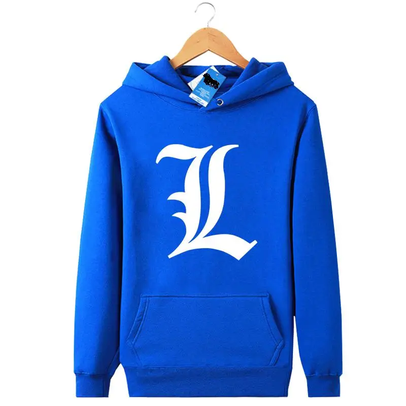

Unisex Spring Death Note L Yagami Light Pullovers Killer cotton Jacket Coat Hoodies Sweatshirts