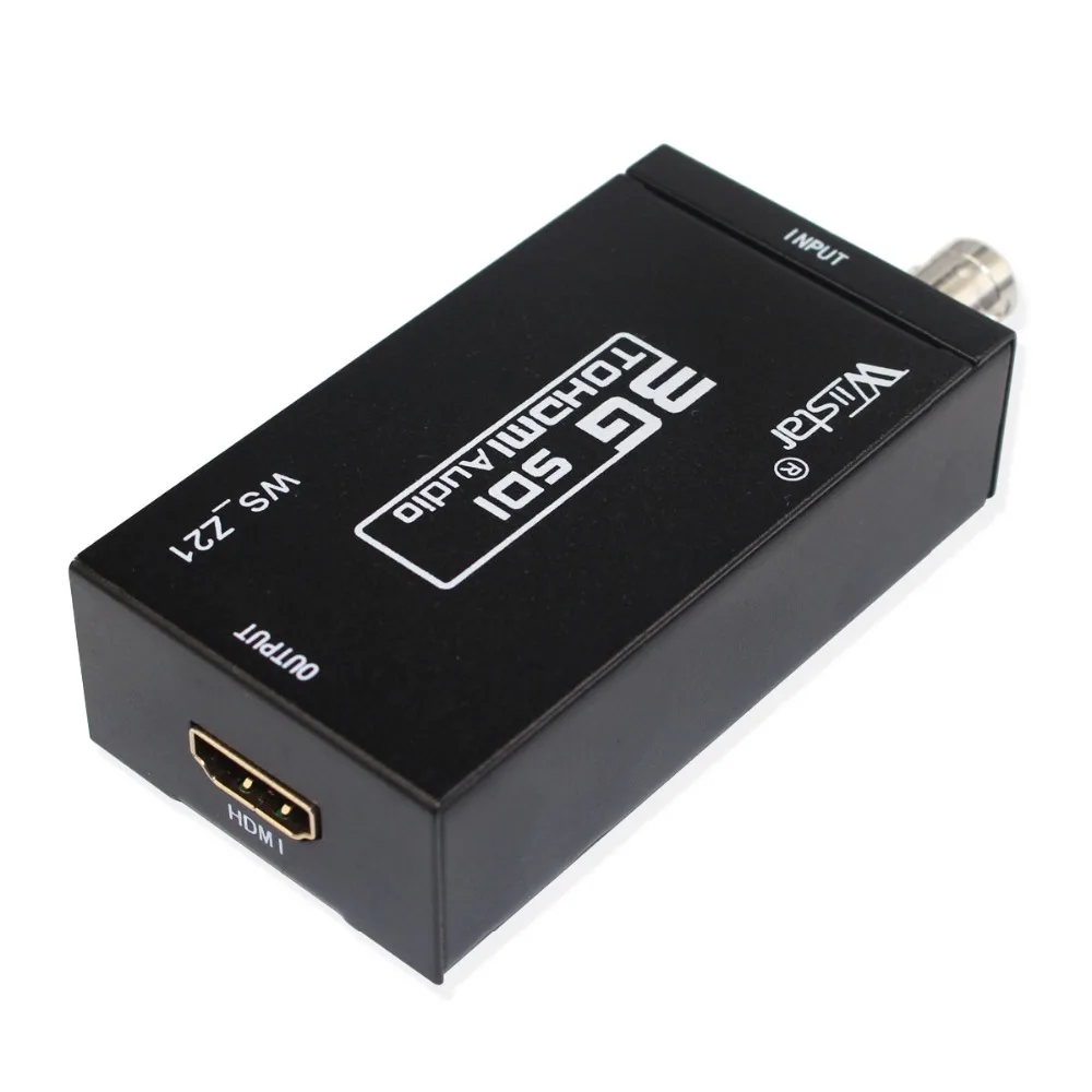 Wiistar Новое поступление SDI в HDMI аудио видео конвертер BNC в HDMI адаптер HD 3g SDI в HDMI для монитора HDTV