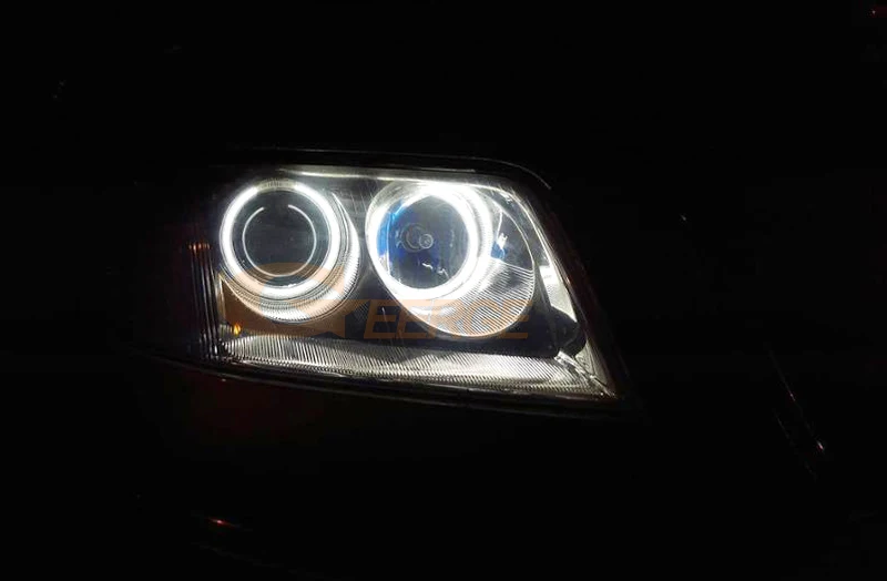 Для Volkswagen VW Passat B5.5 3BG 2001 2002 2003 2004 2005 галогенная фара ультра-яркая подсветка с холодным катодом(CCFL) Ангельские глазки комплект