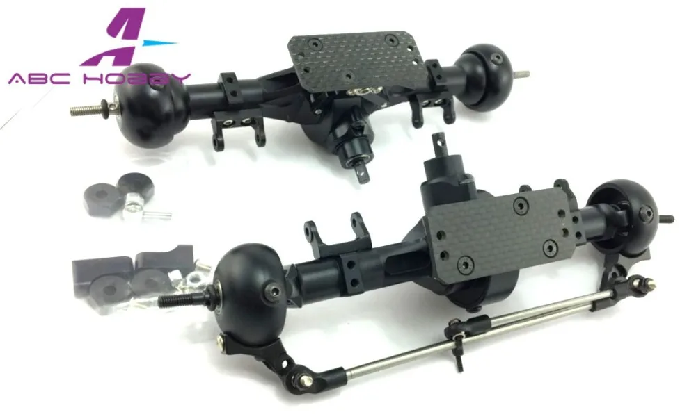 1/10 Crawler Metal Complete Billet Machined T3 Front and Rear Axle for SCX-10 Dingo 1set | Игрушки и хобби