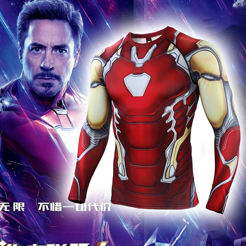 Мстители: Endgame Железный человек Тони Старк футболка MK85 костюмы для косплея