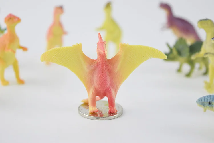 12 шт./лот 1 дюйм 3 дюйма Имитация Динозавра модель животного пластиковый динозавр