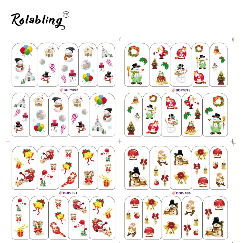 Новое поступление Забавный Снеговик и другие интересные узоры водные переводные