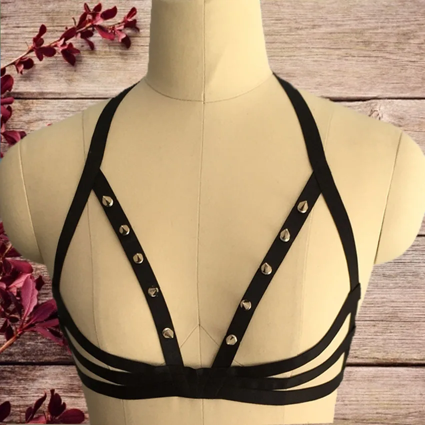 Черный женский бюстгальтер на бретельках для Хэллоуина женское нижнее белье