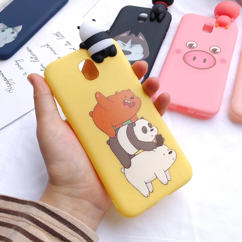 4 J5 J7 3D чехол etui samsung Galaxy J5 чехол кавайный проект "Медвежонок" Единорог "и силикона с откидной крышкой для Fundas samsung J3 J5 J7 чехол для телефона - Цвет: 4
