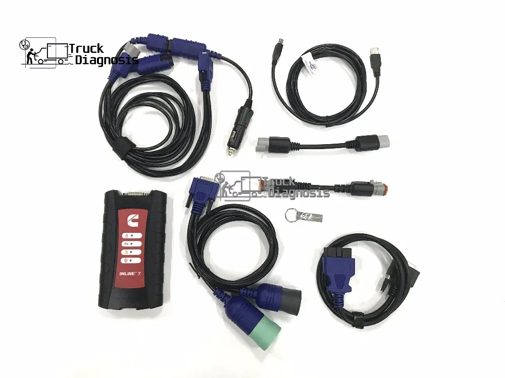

Excavator truck diagnostic scanner inline7 Data Link Adapter with t420 laptop replace inline6 inline5 Engine diagnosis tool