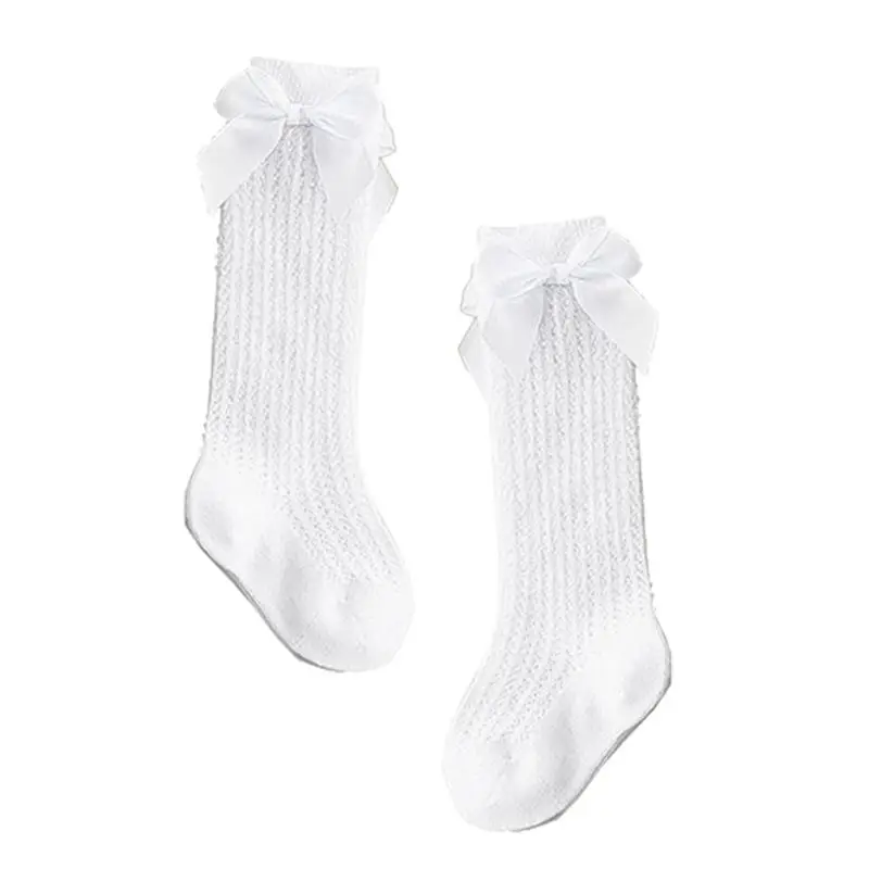 

Baby Socks Cotton Bows Baby Girls Spring Summer Mesh Kids Infant Toddler Knee High Cute Bowknot Socks 0-2Y socks kids
