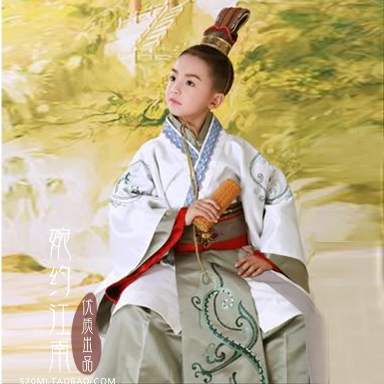 Костюм ханьфу для мальчиков Qing Long Yu Lang такой же дизайн как у ТВ игр Принца
