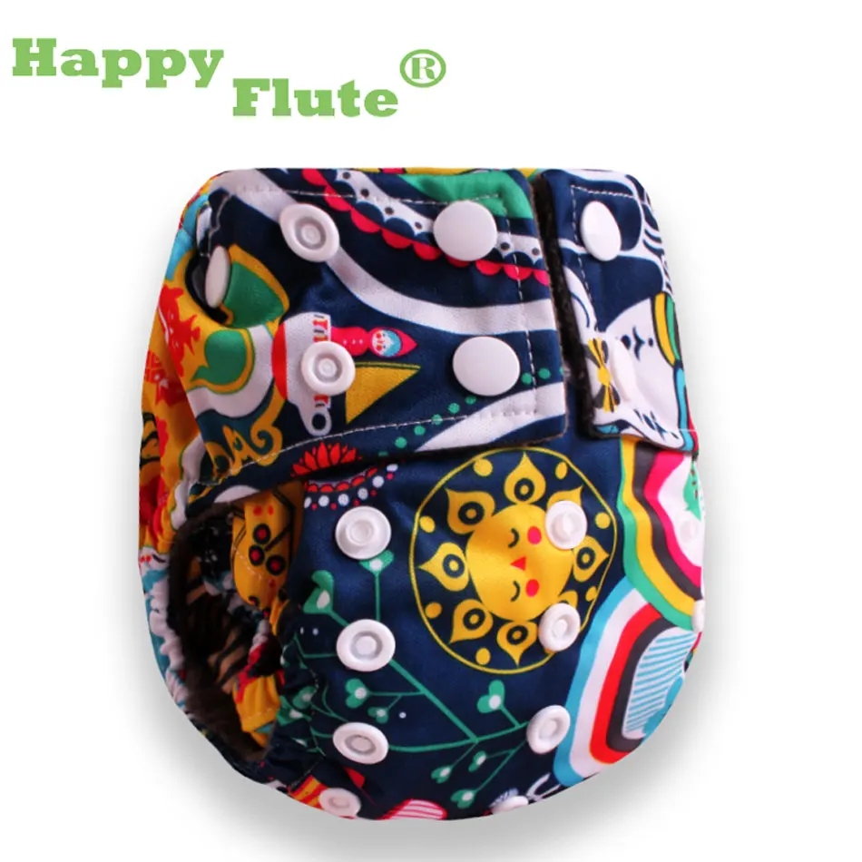 Натуральных материалов! Счастливый Флейта новорожденный AIO Детские Тканевые