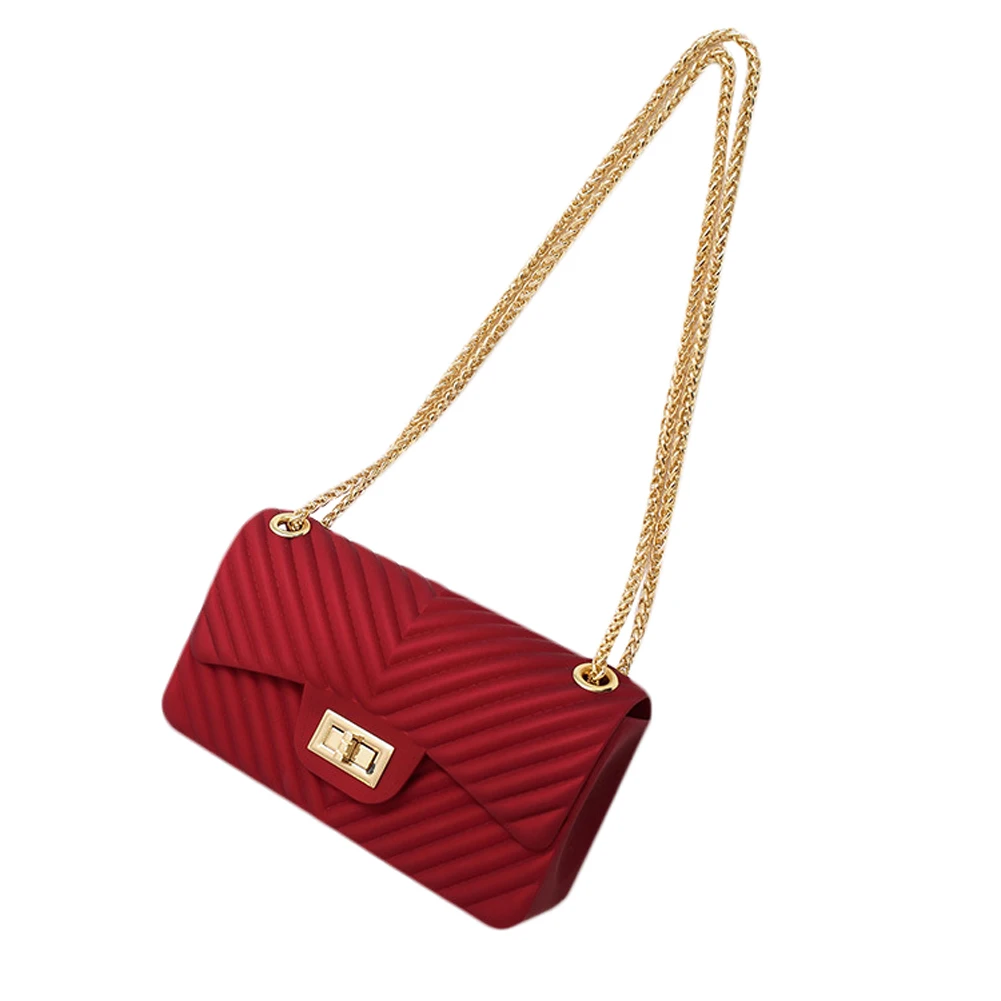 Для женщин мешок матовый цепи бордовый сумка Crossbody Кошелек Летние черные мини