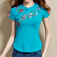 plus size t shirt women basic tshirt 100 cotton high quality embroidery summer ladies tops casua short sleeve 4xl 5xl