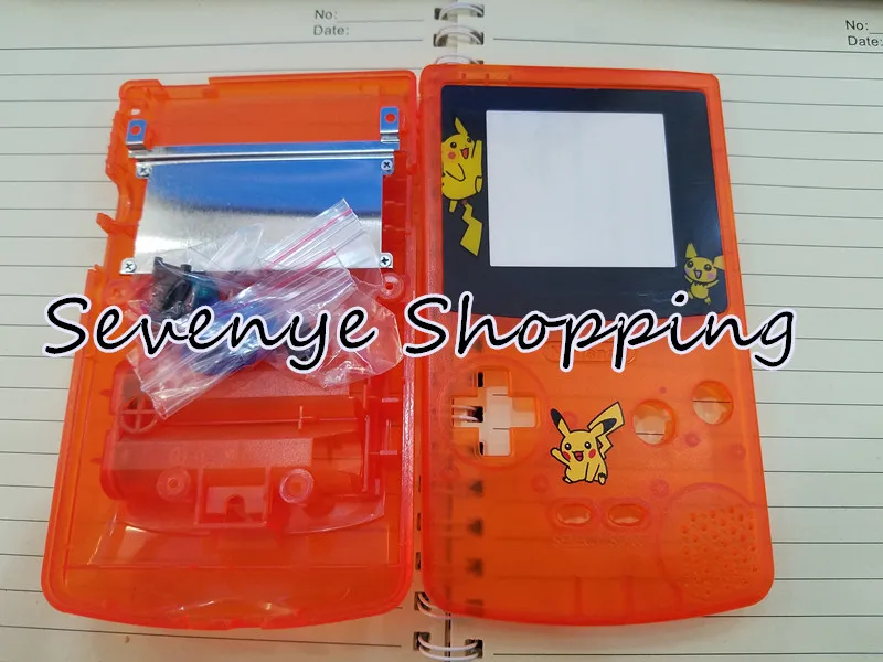 Фирменная Новинка корпус чехол для Gameboy цвет GBC корпус хорошее качество - Цвет: Clear Orange